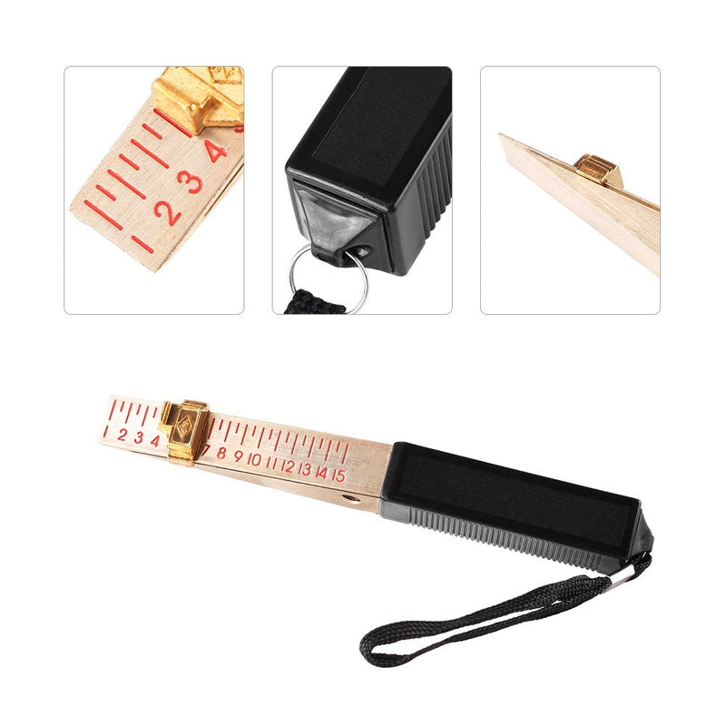 Wedge-shaped feeler gauge, measuring tool for home technology, 1-15 mm, 1 piece 0.2 mm