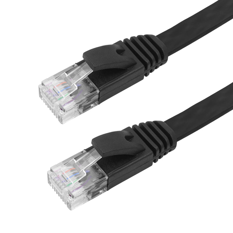 REXUS 2-Pack Retractable Cat 6 Flat Ethernet Network Cable 6.6 FT, 10 Gigabit High Speed LAN Wires Internet Patch Cable with RJ45 Connector for Xbox,PS4,Router, Modem(C6R20x2) 6.6 feet * 2 pcs