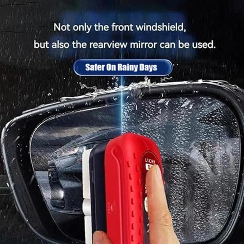 Automotive Oil Film Cleaning Brush,Glass Cleaning Board, Prevents Rain and Fog Cleaning Glass Brushr, Oil Film Cleaning Brush, All in One Wipe On Oil Film Remover