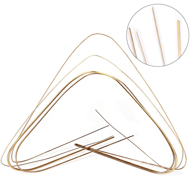 Pack of 4 Gold and Silver Soldering Rods Gold Solder Jewelery Gold Solder Low Temperature Metal Soldering Soldering Rods for Jewelery (0.5 mm 0.7 mm 1.0 mm 1.5 mm)