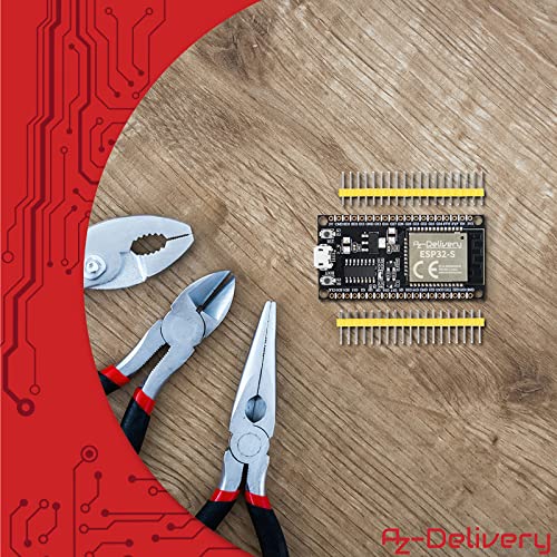 AZDelivery ESP-32S Dev Kit C Unsoldered NodeMCU Module WLAN WiFi Development Board with CH340 (Successor Model to ESP8266) and Compatible with Arduino Includes E-Book ESP32 with CH340 1