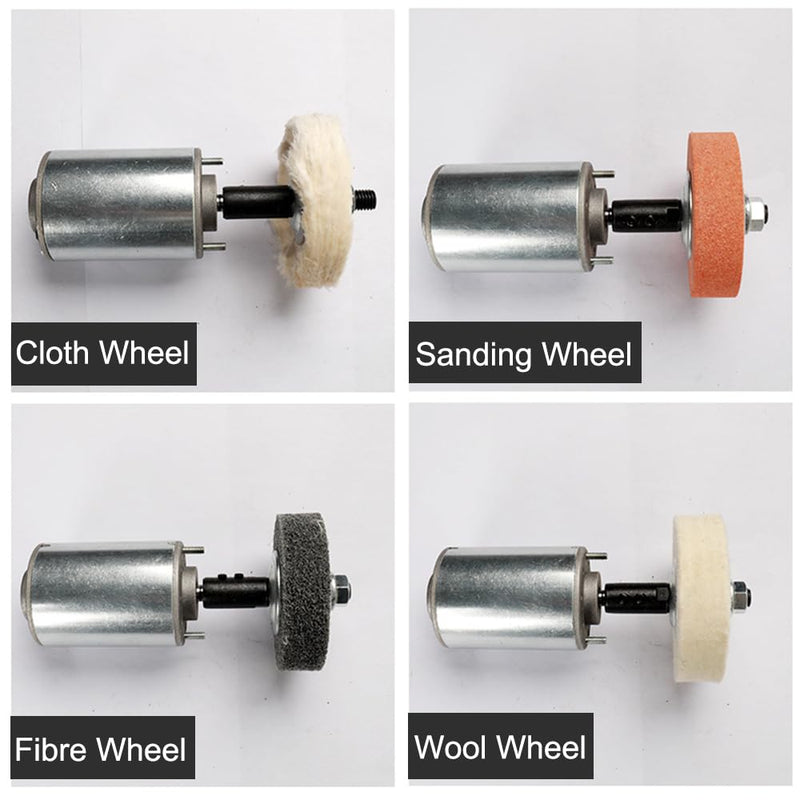 TopHomer 12 mm Motor Mandrel Adapter Sander Extension Shaft Mandrel for Polisher Grinder Polishing Grinding Polishing Polishing Wheel Rotary Disc 12 mm