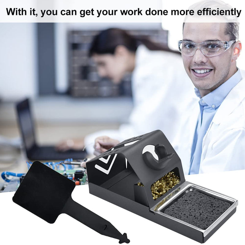 AFASOES Soldering Iron Stand Soldering Station T12 with Sponge Soldering Iron Holder Universal Soldering Iron Support Soldering Iron Stand for Storage Soldering Tips Cleaning Ball Soldering Station for Soldering Irons