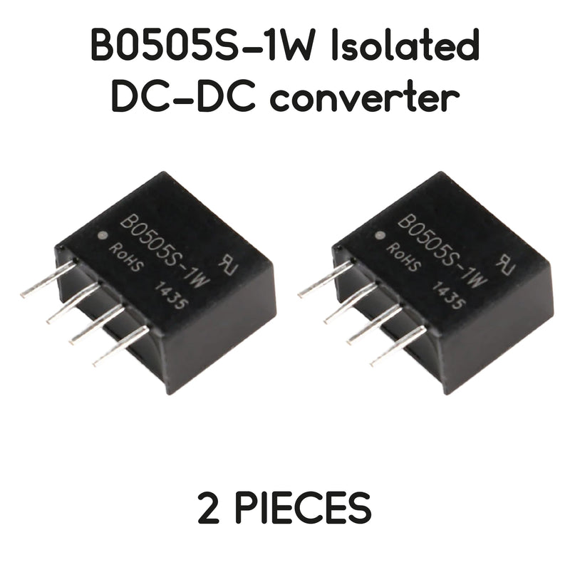 B0505S-1W Isolated DC-DC Converter 5V to 5V 200mA 1W SIP - 2 pieces