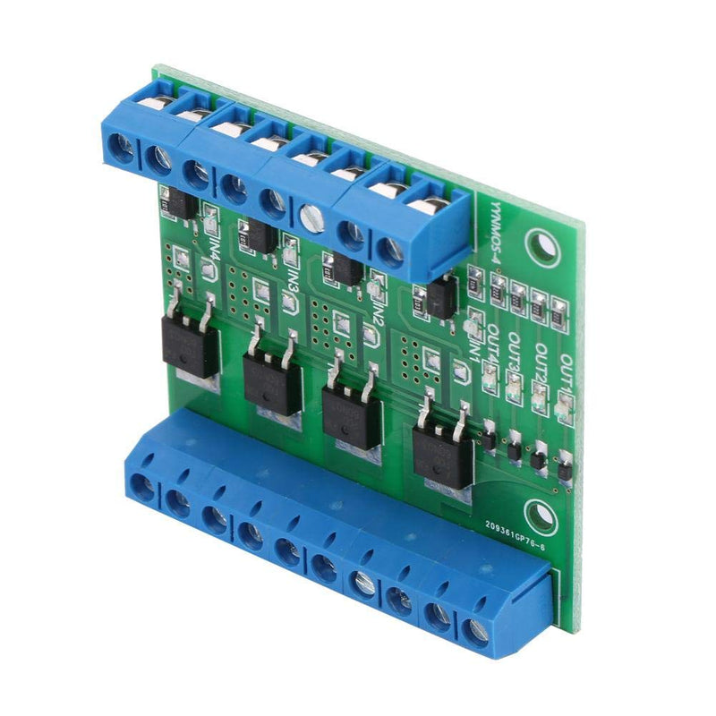 Digital Amplifier Amplifier Board PWM 3-20V to 3.7-27VDC 10A 4 Channel Driver Module PLC Amplifier Board