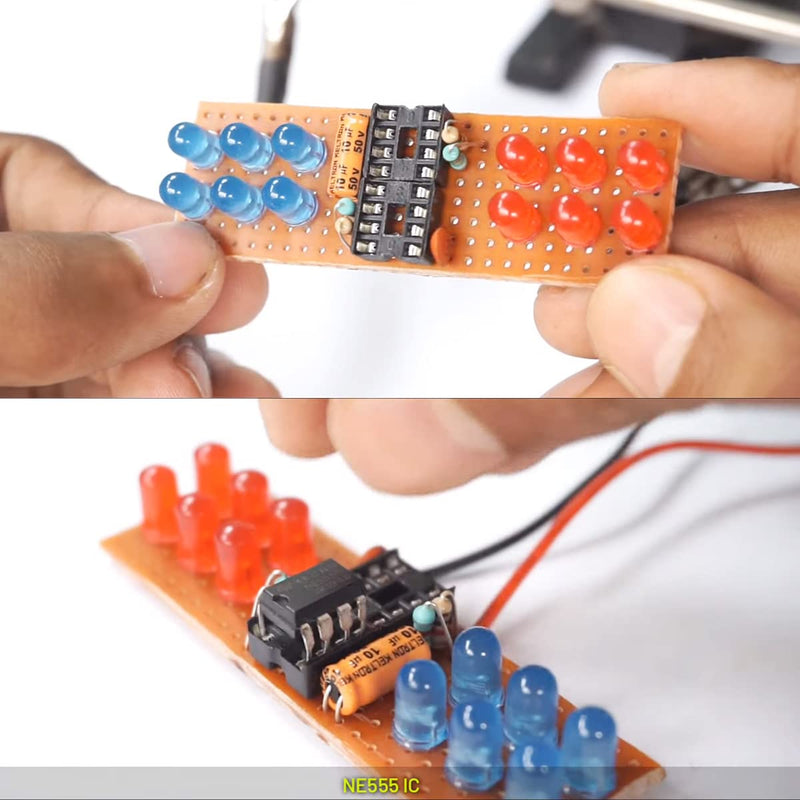 Youmile 50 pieces NE555P Precision Timer Single NE555 Timer IC NE555P Pulse Generator Single Bipolar DIP-8 + 50 pieces NE555 DIP-8 Socket