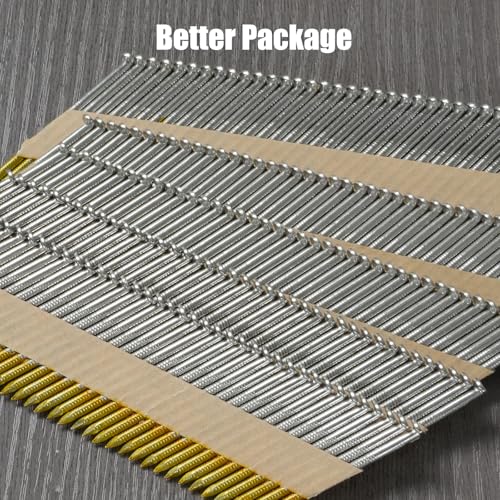 SS304 30-34 Degree Framing Nails 3.0" x .12" Ring Shank 320 PCS 3.0" x .12" 320 pcs