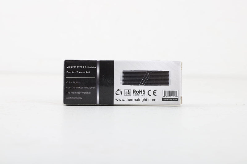 Thermalright TR-M. 2 2280 TYPE AB 2280 heatsink for SSD cooling M.2 2280 heatsink, aluminum, with 2 thermal conductivity, desktop high performance SSD cooler, black TR-M.2 2280 TYPE AB