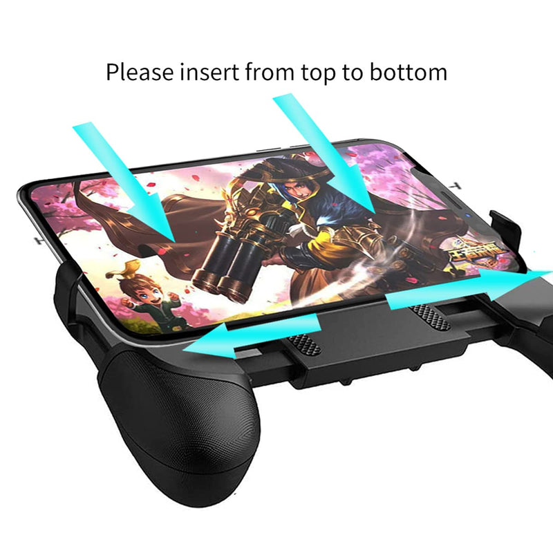 Universal Mobile Game Joystick Spiral Mini Joystick Game Handle Grip Controller Rocker Joypad Foldable Stand Holder for Cellphones (Handle Holder) Handle Holder