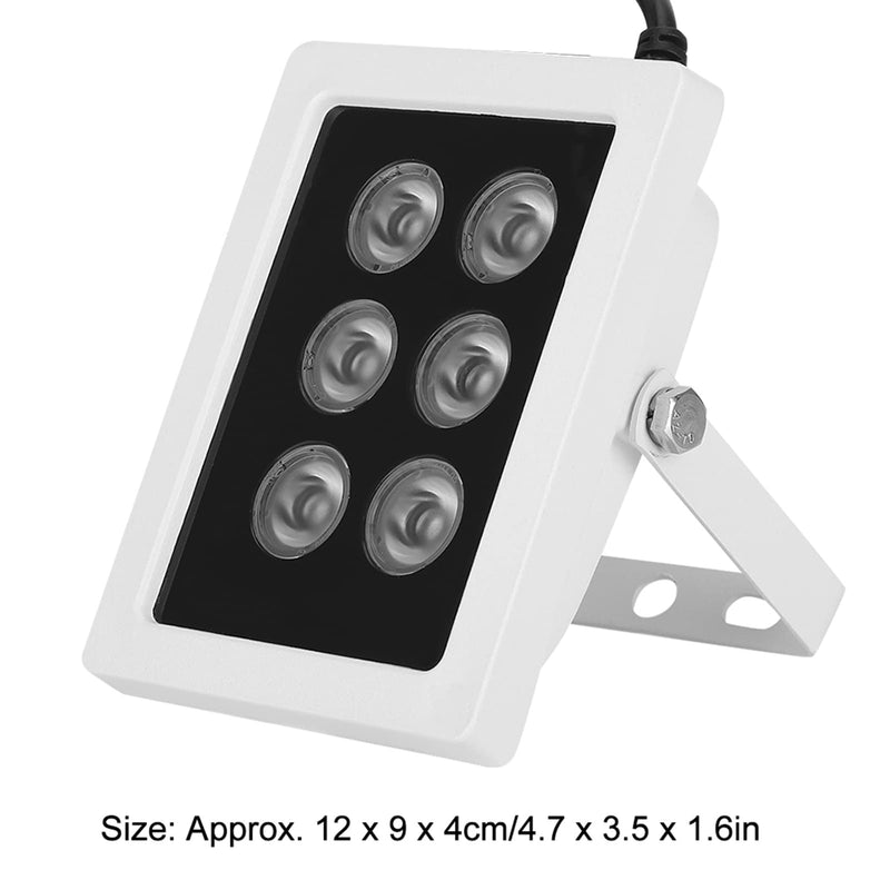 IR Emitter DC12V 6W Infrared Fill Light 6 Lamps IR Emitter IP66 Waterproof for Security Surveillance Camera