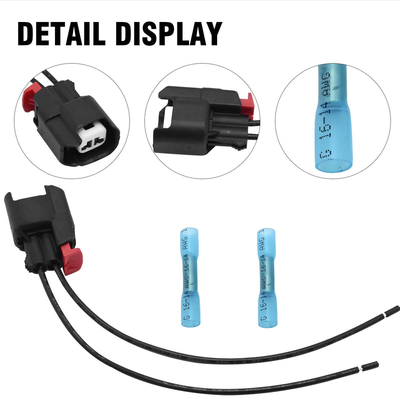 645-134 ABS Wheel Speed Sensor Connector Replacement for Jeep Wrangler Dodge Chrysler 300 Chevrolet Cadillac, Replaces# 68065018AA 3U2Z14S411BXAB