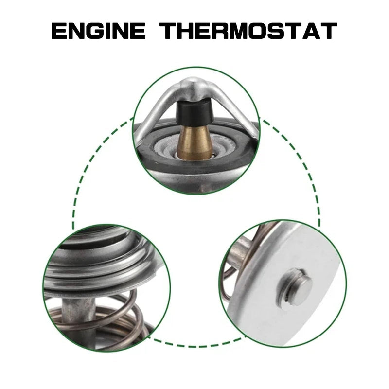 Coolant Thermostat for Honda 19301-PAA-306 19301-PLC-315, High Performance Automotive Replacement Engine Thermostat w/Gasket Compatible with Honda Civic CRV Odyssey CRZ Insight