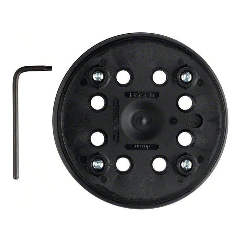Bosch Accessories Bosch Professional sanding disc (Ø 125 mm, medium hard, with Velcro system, accessories for eccentric sander PEX 270 A/PEX 270 AE), black single