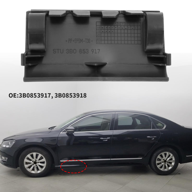 The Lord of the Tools 1 Pair of Car Front Jack Cover Cap 3B0853917 3B0853918 Car Jack Flap Cover Compatible with VW Compatible with Passat Variant Plastic Jack Cover Cap