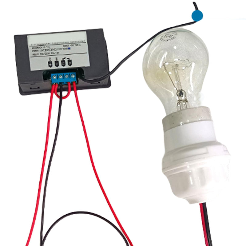 Temperature controller W3230 DC 12V 2 pieces: digital temperature controller temperature switch, digital thermostat digital display thermostat for heating cooling aquarium incubator terrarium