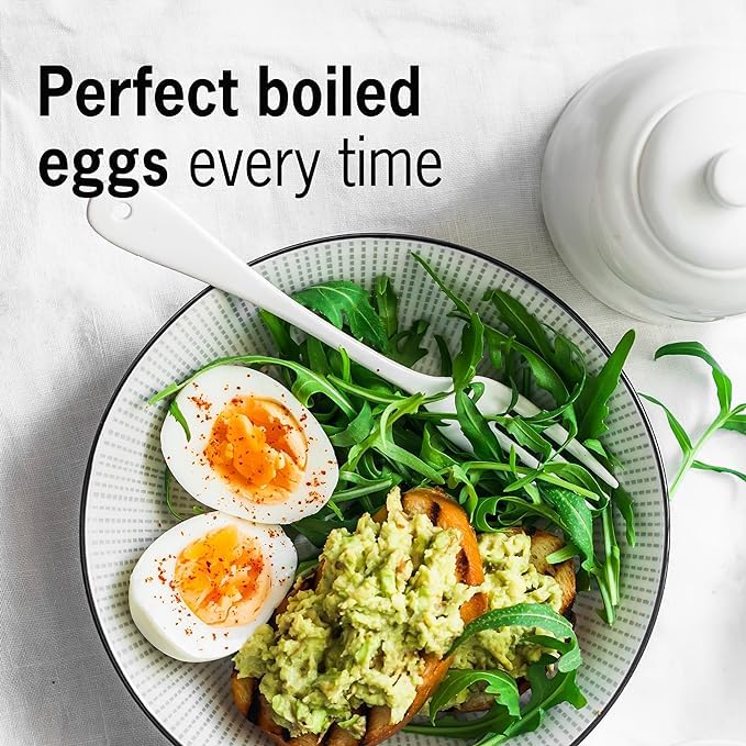 Basic Green – Egg Timer for Boiling Eggs – Musical Egg Cooker for Soft, Medium, Hard Boiled Eggs – Food Safe – Singing Floating Egg Timer – Egg Cooker for 3 Levels of Doneness - Brainstream