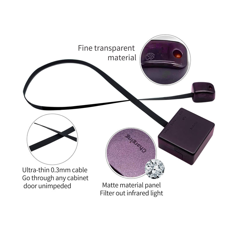 IR Repeater Recharge Powered-Hide IR Remote Control Extender Infrared Repeater System BIRE 200CM/6.56FT Kit