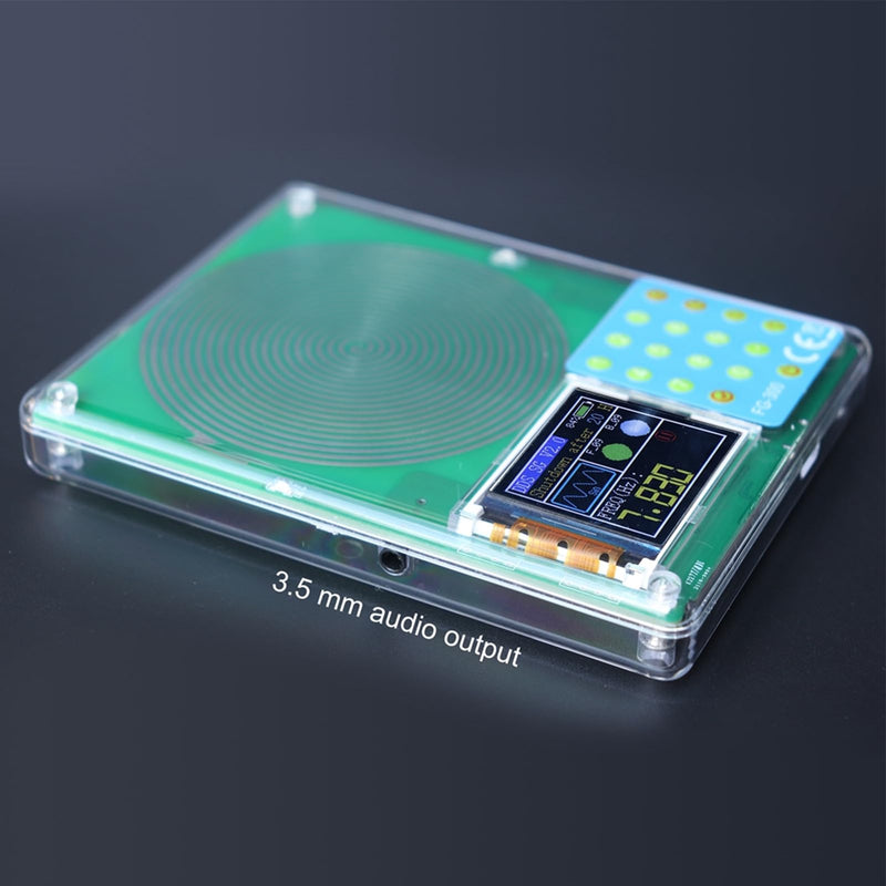 ciciglow 0.001Hz-200KHz DDS Signal Generator, 7.83Hz Resonance Generator with 1.8 Inch TFT Display, Handheld Oscilloscope Supports 13 Waveforms (Battery Version) Batterieversion