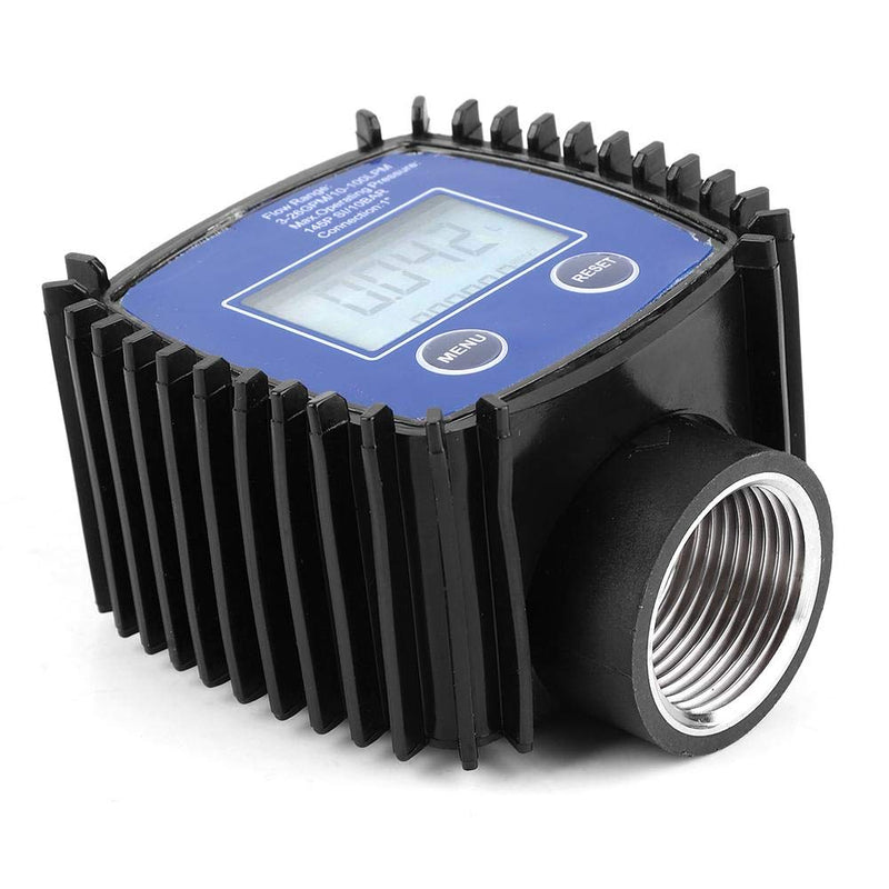 Flow meter, flow meter digital display, high accuracy, water flow meter, 1 inch internal thread, digital turbine flow meter, 5-120 liters/minute, maximum pressure 40 bar