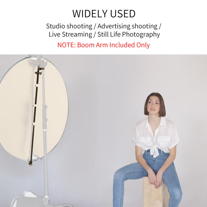 Selens Telescopic Reflector Holder Extendable Boom Arm 360 Degree Swivel with Adjustable Length for Photo Studio Product and Portrait Photography