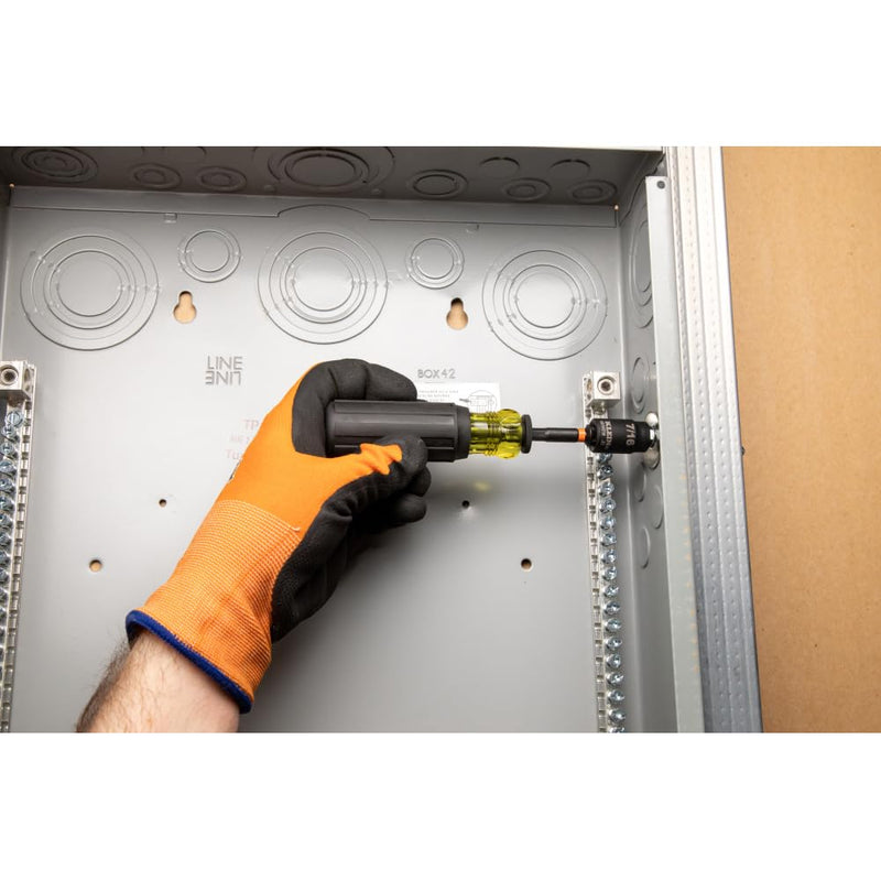 Klein Tools 33805 ProFlex 38-Piece SAE Impact-Rated Tool Set with Modular Case, S2 Steel, Magnetic, Adjustable Screwdriver, 29 Bits, 6 SAE Socket Sizes