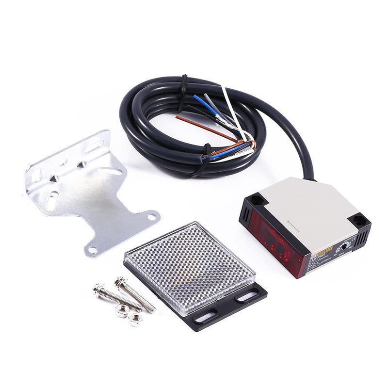 Sensor Switch E3JK-R4M1 90-250V 3A Photoelectric Mirror Photoelectric Cell Gate Photoelectric Sensors Light Switch + Photoelectric Switch