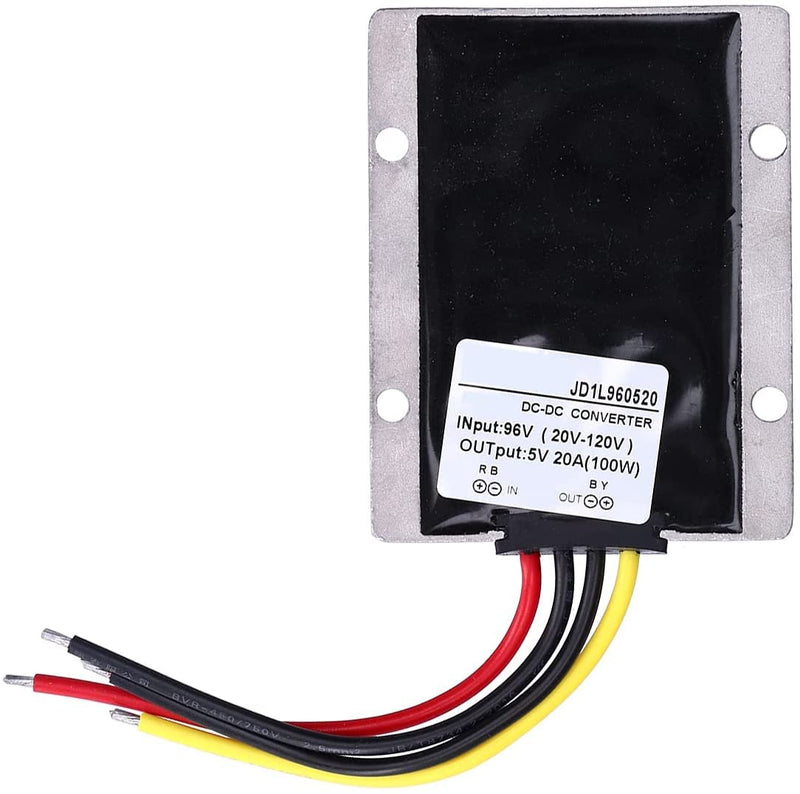 Eujgoov DC 72V to 12V Converter Power Converter Step Down Voltage Reducer Regulator 25A 300W