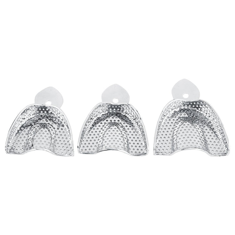 Dental Trays - 6 Pieces Stainless Steel Autoclavable Tooth Trays Impression Tray Upper & Lower Dental Trays, Dental Imprint Trays, Autoclavable Impression Tray