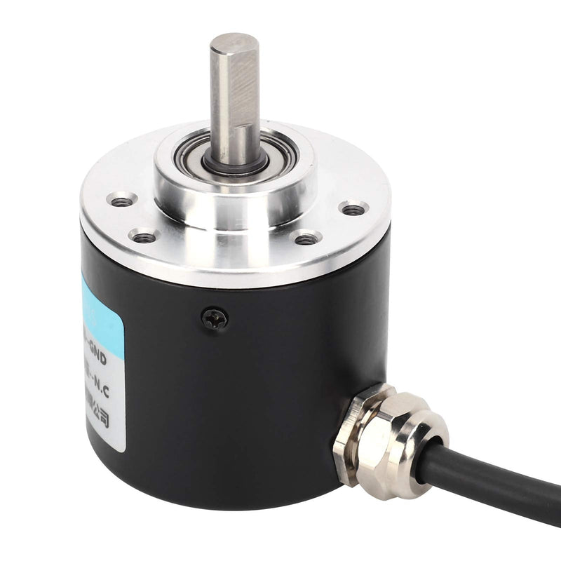 ABZ Three-Phase Encoder Photoelectric Encoder DC 5-24V 3000-6000RPM Full Wave Encoder for Auto Engineering(600HZ),Encoder 600HZ