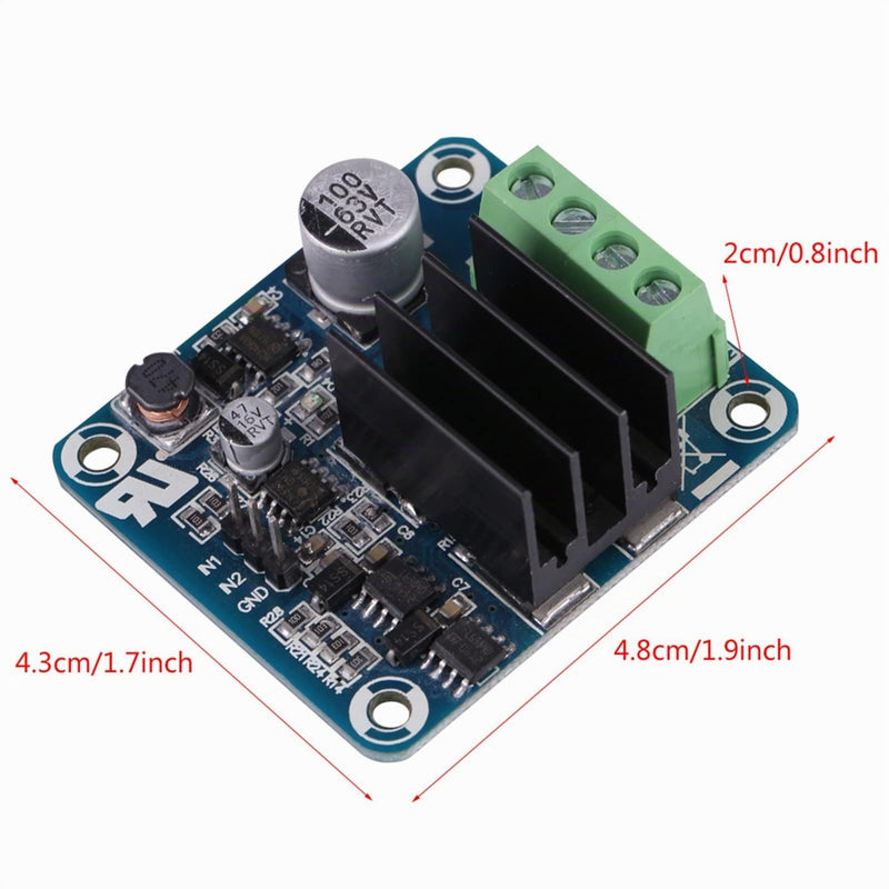 50A High Current H Bridge Driver Module for Motor Forward and Reverse Rotation, PWM Signal Isolation, Compatible with 3.3V to 12V