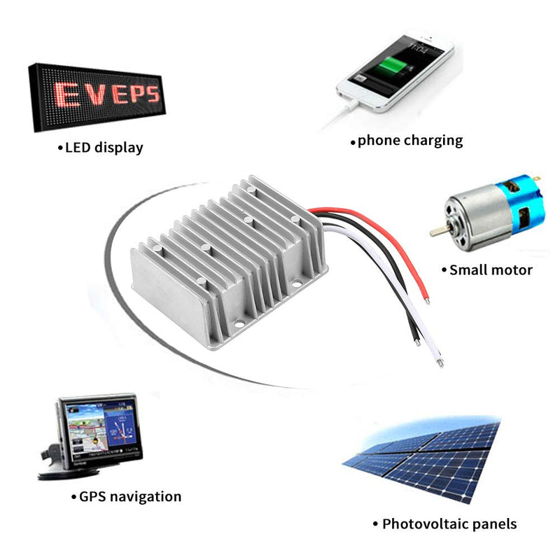 Voltage Converter DC 48V to 12V Waterproof Auto Voltage Regulator Step Down Converter Voltage Regulator Power Supply 30A 360W Current Converter