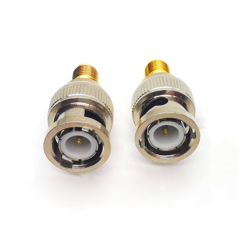 2PCS SMA BNC Adapter, BNC to SMA Coax Connector, SMA Female to BNC Male Antenna Connector, SMA to BNC Coax Cable Adapter for HAM Radio, SDR, CB Radios