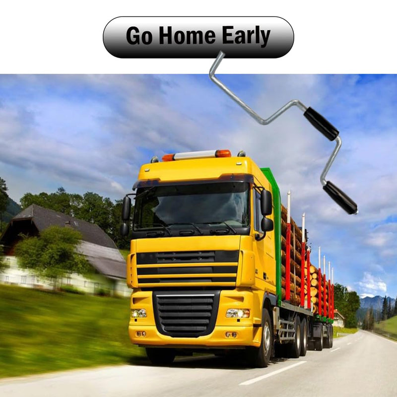 Winch Strap Winder for Flatbed Trailer, Winding Straps Roll-up Hand Roller, Tie-Downs Winch Straps for Truck Trailer 1PCS