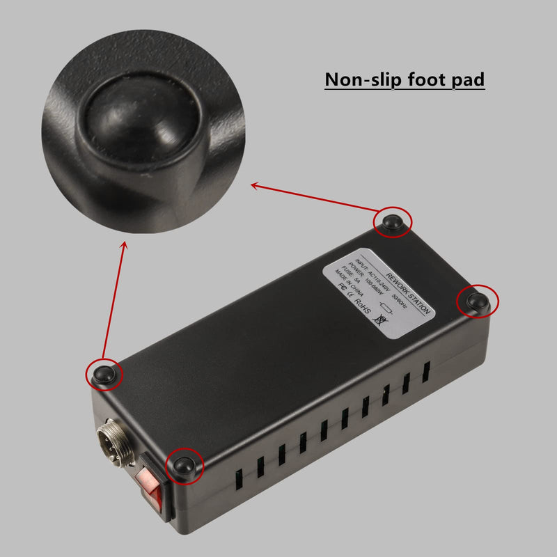 8858+ 110V 680W SMD Hot Air Gun Hot Air Welder Rework Station Soldering Station 3 Nozzles Mobile Phone Repair Tool