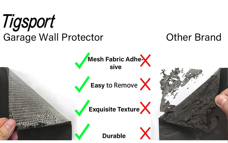 2 Pack Garage Wall Protector,Black Garage Car Door Protector Bumper Guard for Anti-Collision Waterproof Inflaming Ultra Self Adhesive EVA Foam for Warehouse (2 Pack: 15.75" x 5.9" x 0.79")