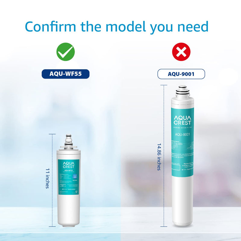 AQUA CREST 9601 Water Filter, Replacement for Moen 9601 ChoiceFlo 9600, 9602, 9500, 9501, 9502, Compatible with Moen Sip Filtered Kitchen Faucets, 750 Gallons or 6 Months