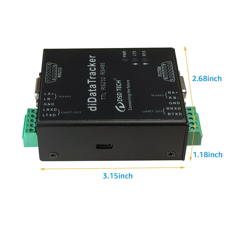 DSD TECH diDatatracker RS232 RS485 TTL Insulated Protocol Analyzer Windows Mac Linux