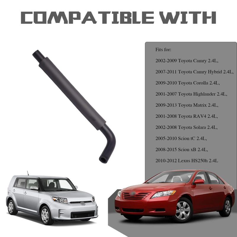 Engine PCV Valve Hose Kit Compatible with Camry Corolla Highlander Solara Matrix RAV4 TC XB HS250h 2.4L 4CYL Replaces Part # 12204-28020 12262-28021