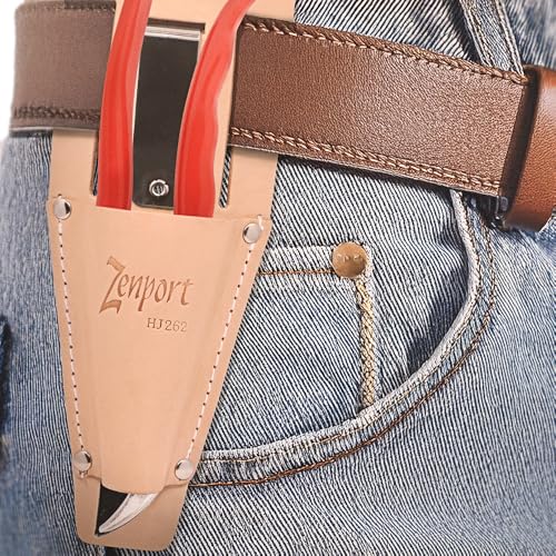 QZ408 Ergonomic Professional Pruner and HJ262 Leather Pruner Sheath