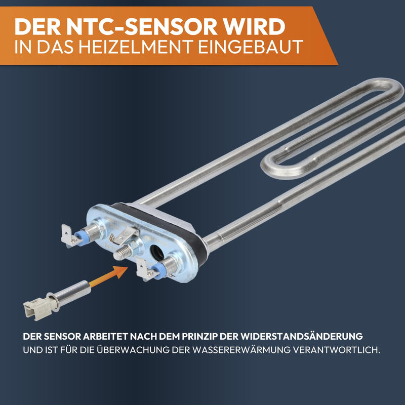 Kenekos - Temperature Sensor NTC Sensor Compatible with Washing Machine Bosch Siemens Series 6 Maxx IQ300 IQ500 IQ700 IQ800 VarioPerfect Siwamat Neff Constructa Balay Alternative for 00175369/175369