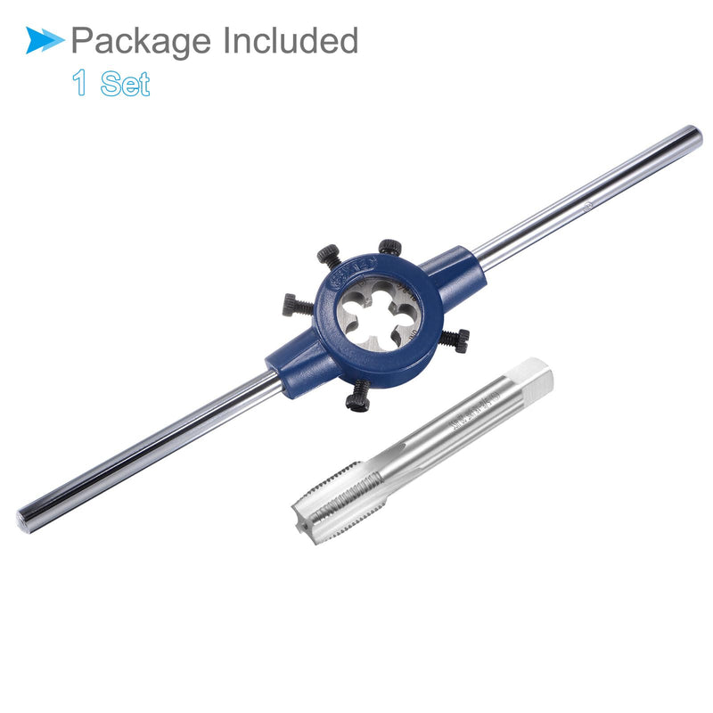 Tap & Die Set, 5/8-18 UNF Die & 26mm-38mm OD / M12-M16 Die Tap & Wrench Tool Set | 5/8-18 UNF Die & 26mm-38mm OD, Thread Cutting and Wrench Tool Set