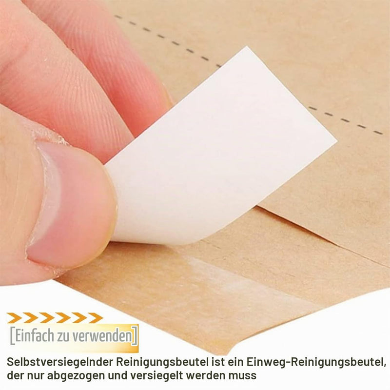 WeddHuis Sterilisation Bags Pack of 50 Self Sealing for Cosmetics and Nail Tools (75 x 150 mm)