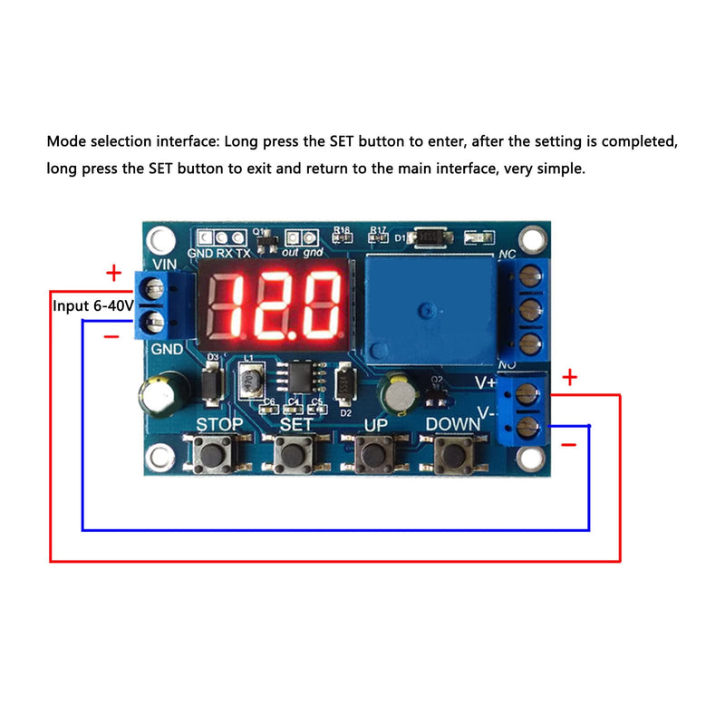 Battery charge-discharge module, integrated timing under-voltage over-voltage protection board