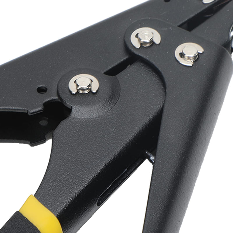 Fdit Cable Tie Gun, Adjustable Tension Flush Cut Zip Tie Fastening Tool Wear for Tensioning and Cutting (Black)
