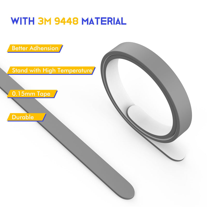 2PC Replacement Rubber Feet Strips for 13.5" Microsoft Surface Book Laptop 3 2 1, Surface Book 2 3 Bottom Case Anti Slip Rubber Feet Strips, Gray