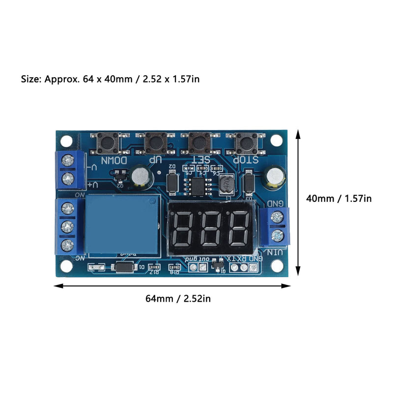 Battery charge-discharge module, integrated timing under-voltage over-voltage protection board
