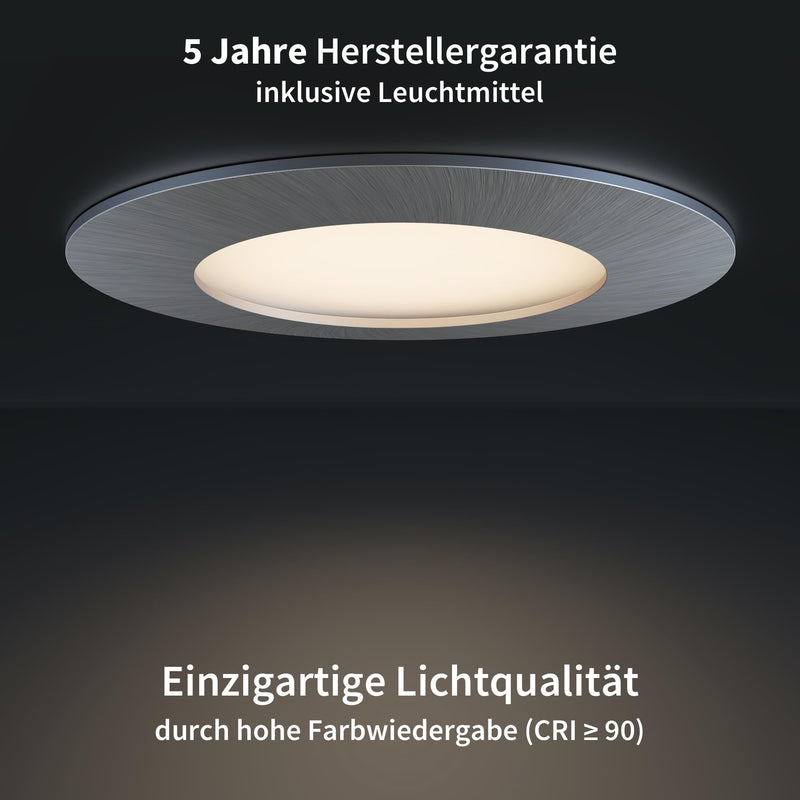 LED Spot Stainless Steel Set of 3 Silver Nn Series Not dimmable