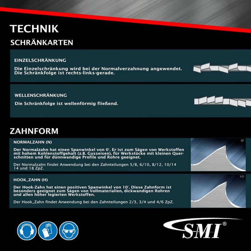 Set of 3 SMI band saw blades bi-metal M42 dimensions 1440 x 13 x 0.65 mm 8/12 ZpZ e.g. for FEMI NG120XL, ABSNG120, 784 XL, 784, Berg & Schmid TBS 102, Alfra, Flott, Metallkraft saw band