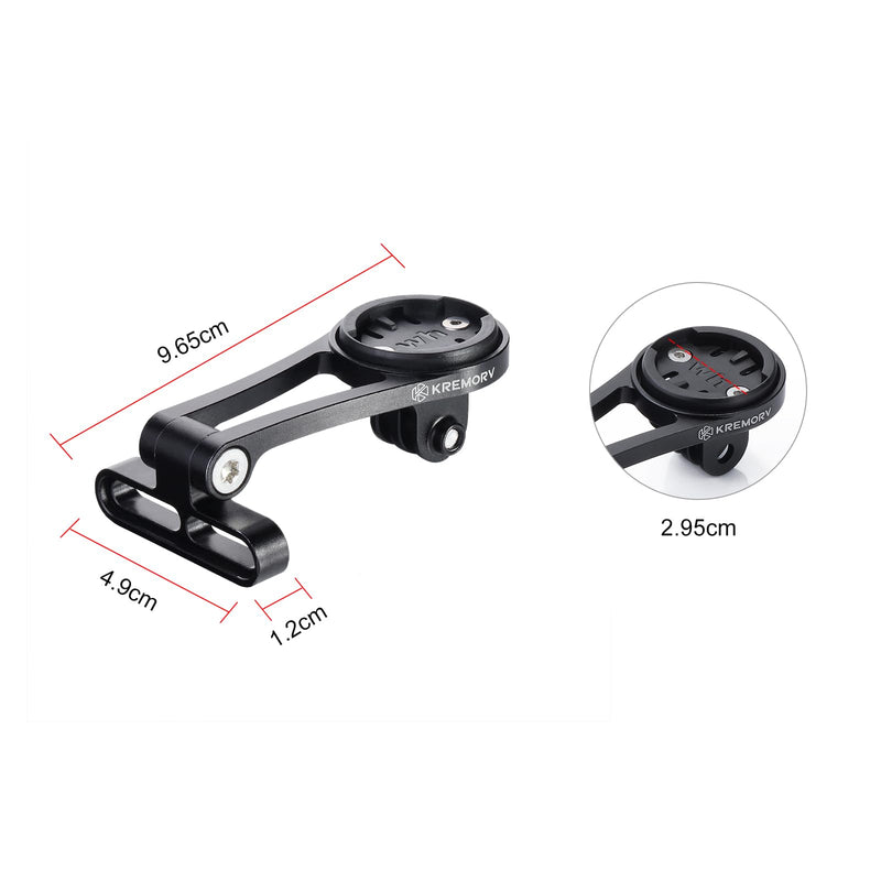 Bike Mount for Wahoo Elemnt, Bolt, Roam, Mini - Adjustable Aluminum Alloy Bicycle Computer Mount Black