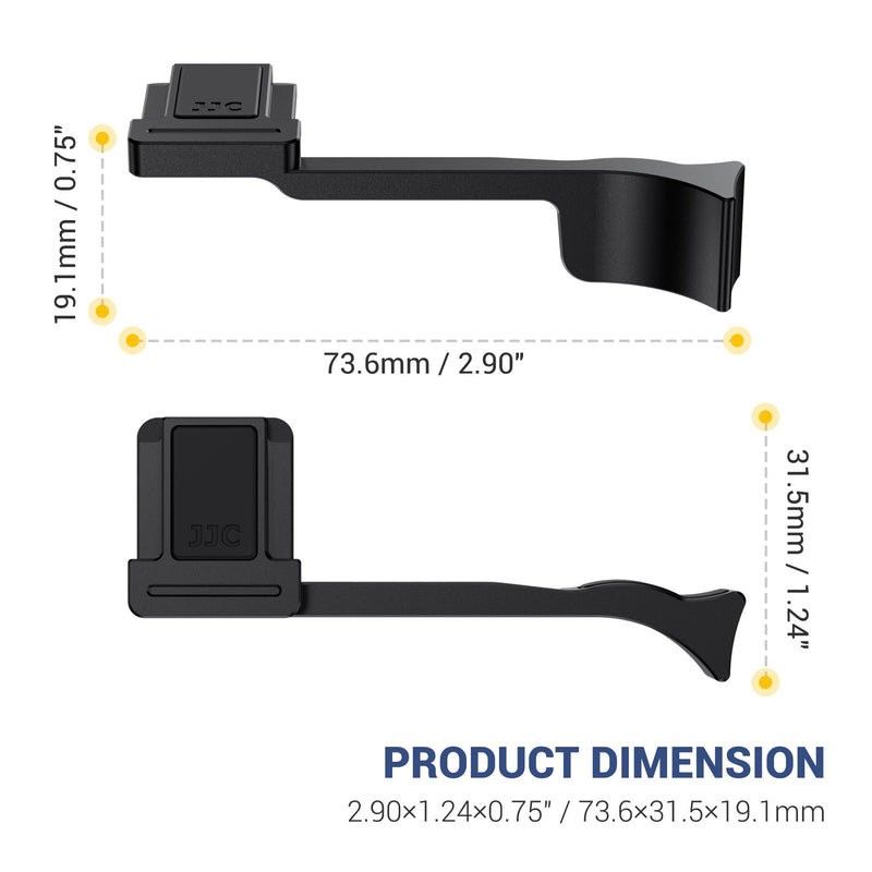 Thumb Up Grip for Leica D-LUX8 DLUX8, Aluminum Alloy Metal Thumb Grip with Hot Shoe Cover Protector Thumb Rest Support Holder, Not Affect The Use of DLUX8 Camera Buttons, D-LUX 8 Camera Accessories